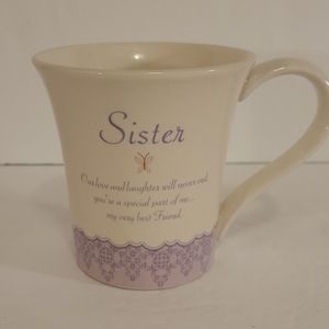 Russ Berrie Sister coffee cup mug